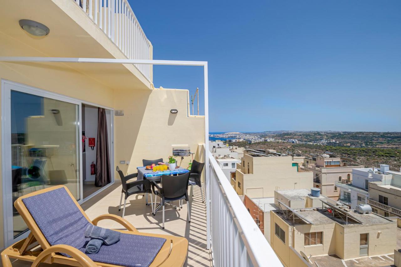 Summer Breeze Apartment With Terrace With Panoramic Views - By Getawaysmalta Mellieħa Eksteriør bilde